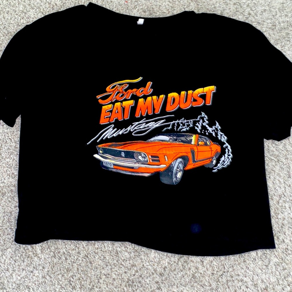 FORD GRAPHIC CROPPED TEE SHIRT